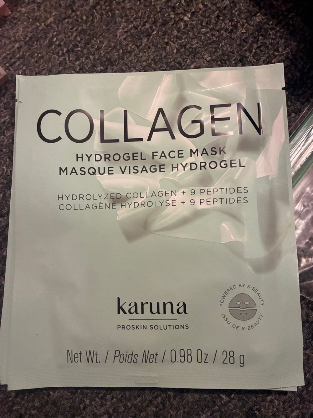 Bundle 5 Masks Karuna Collagen Hydrogel Face Mask — Mint 5 count